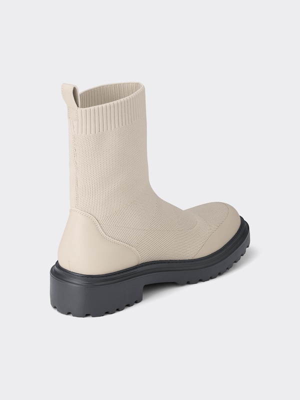 ニットソックスボリュームソ ールブーツ+X