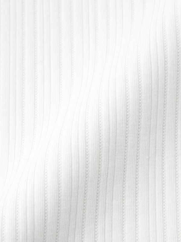 コットンブレンドリブクロップドヘンリーT(長袖)(ドライ)