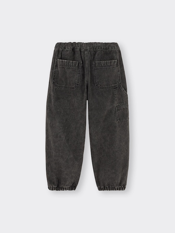KIDS(男女兼用)デニムワイドワークジョガーパンツ