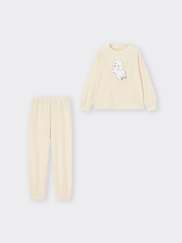 KIDS(男女兼用)コットンスウェットラウンジセット(ドッグ)