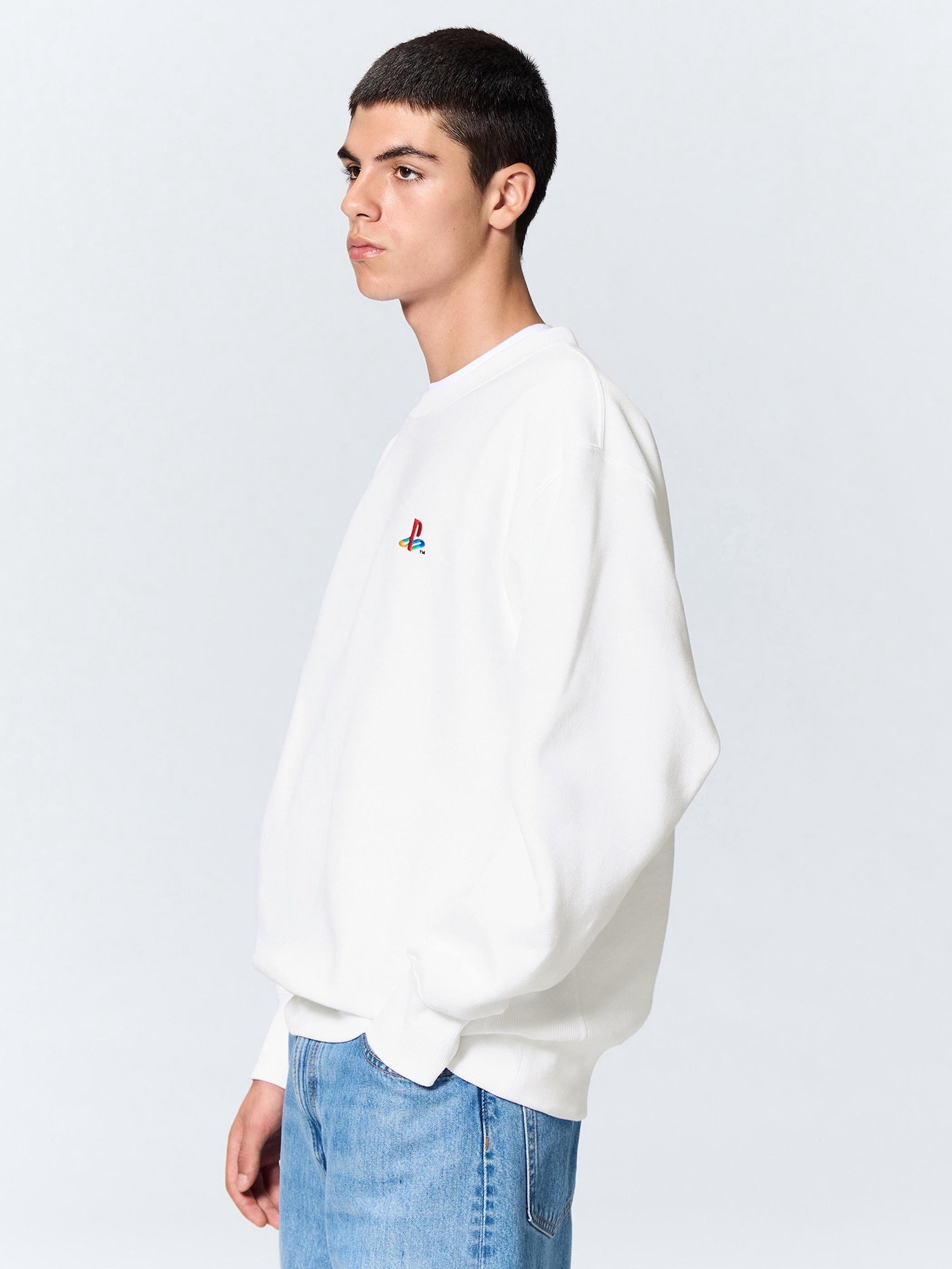 AP STUDIO PRE_ プレ　クロップド　スウェット　プルオーバー　フリー PRE_/プレ】ビッグスリーブスウェットプルオーバー（Tシャツ