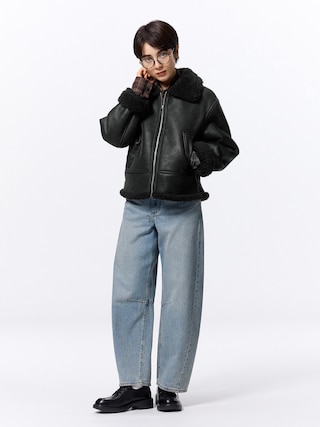 バレルレッグジーンズB+EC(丈短め68.0cm)(セットアップ可能) 【レディース】 【パンツ】【GU公式/ジーユー】 【BLUE】 バレルレッグジーンズB+EC(丈短め68.0cm)(セットアップ可能) 【レディース】 【パンツ】【GU公式/ジーユー】 【BLUE】