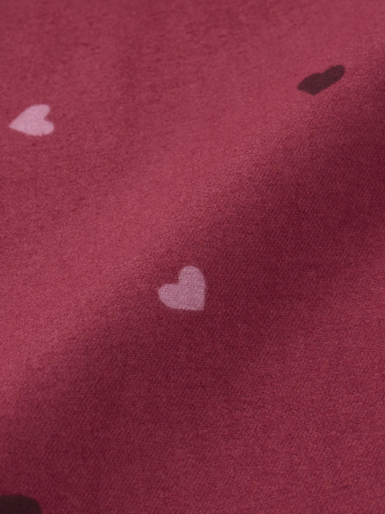 GU公式 | フランネルパジャマ(長袖&ロングパンツ)(ハート)