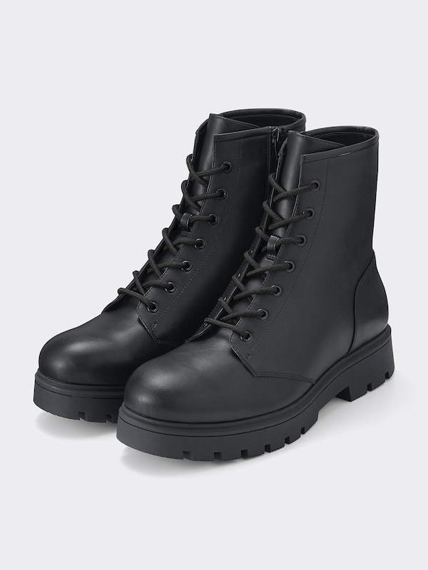 チャンキーソールレースアップブーツ+E