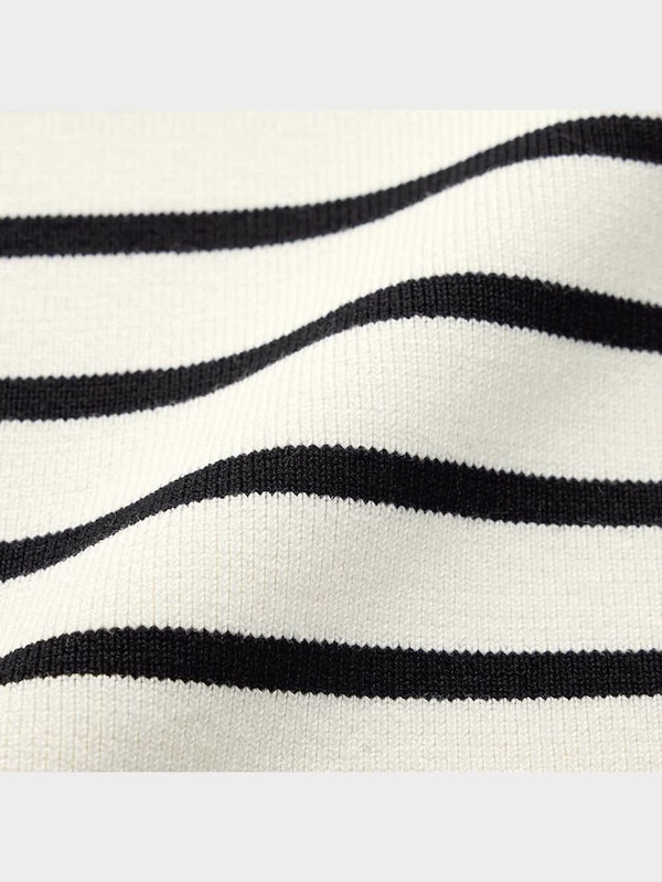 ニットクロップドタンクトップ(ボーダー)+E