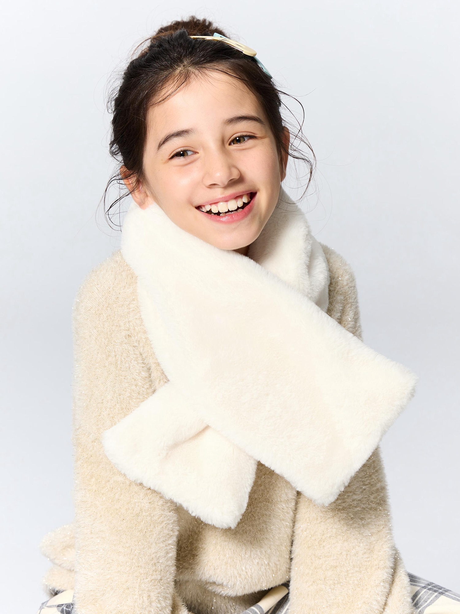 ★ちょんま★新品★ドーリーガールバイアナスイ ティペット ファーマフラー GU公式 | GIRLSファーリーティペット