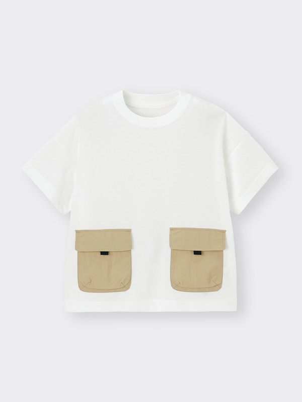 KIDS(男女兼用)ドライダブルポケットT(半袖)