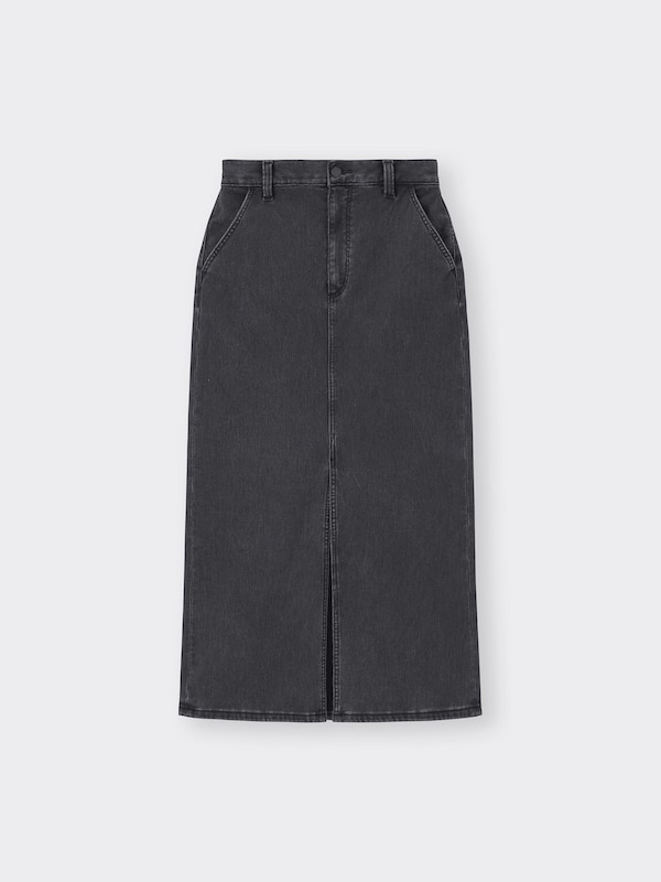 裏フリースデニムスカート