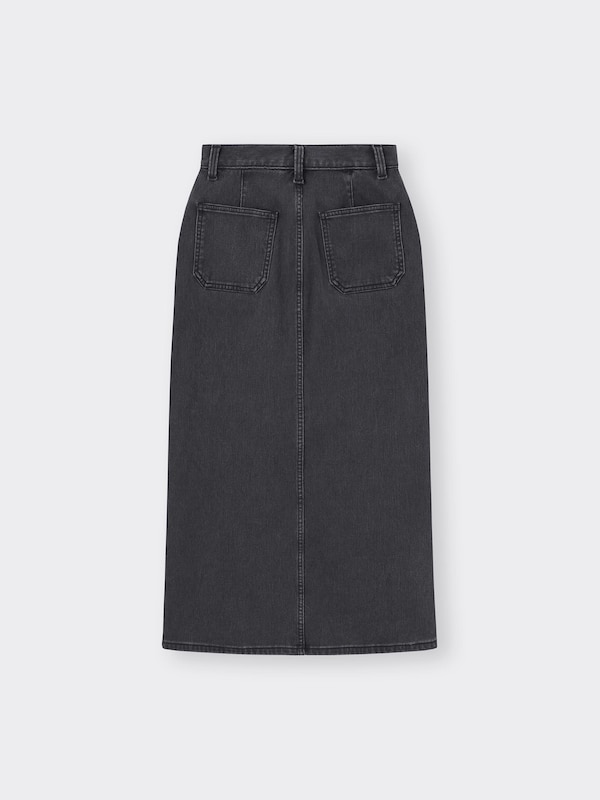 裏フリースデニムスカート