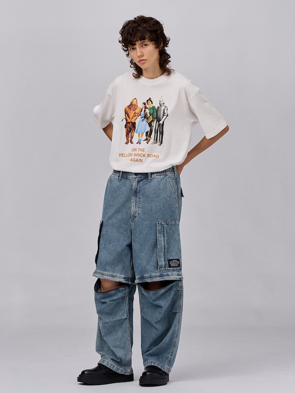 デニムコンバーチブルワイドカーゴパンツ UNDERCOVER