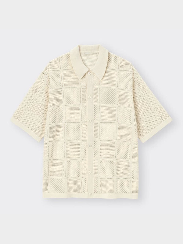 ウォッシャブルメッシ ュニットシャツ(5分袖)+OS(米国仕様)