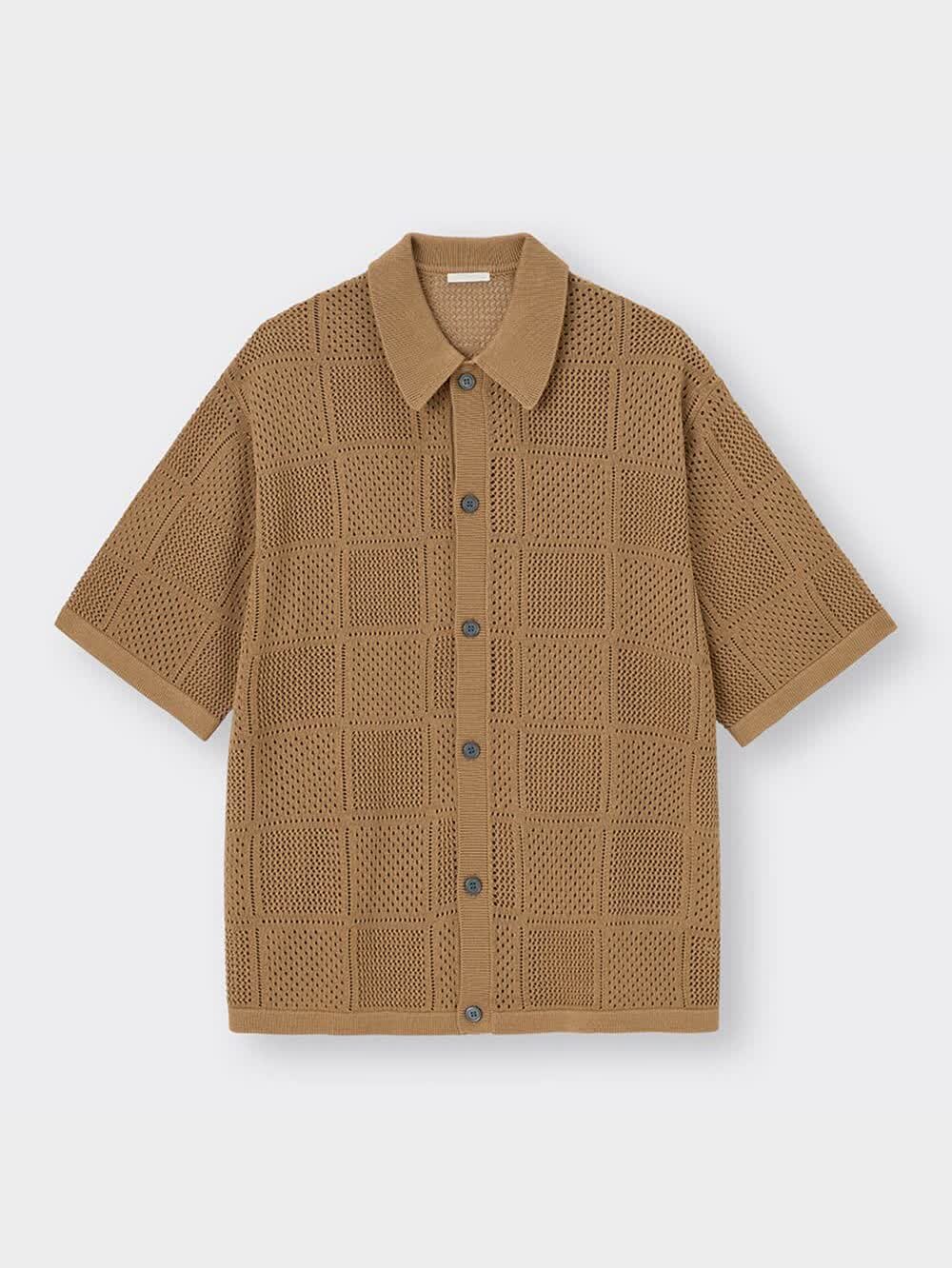 KITH メッシュニット　シャツ　半袖　Lサイズ KITH メッシュニット シャツ 半袖 Lサイズ メッシュ KITH NYC