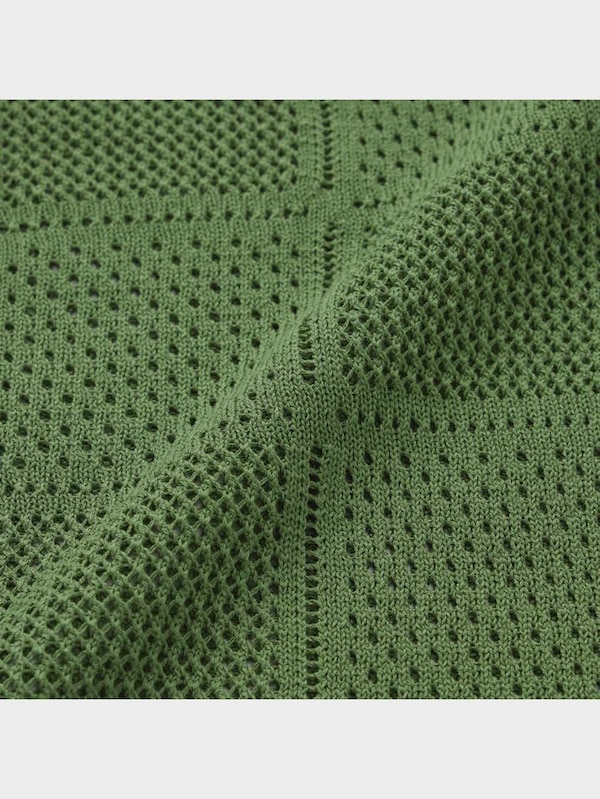 ウォッシャブルメッシュニットシャツ(5分袖)+OS(米国仕様)