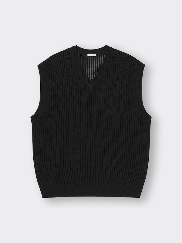 ウォッシャブルメッシュニットベスト+OS(米国仕様)