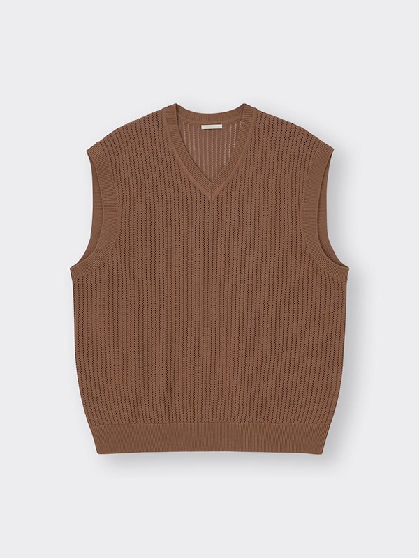 ウォッシャブルメッシュニットベスト+OS(米国仕様)