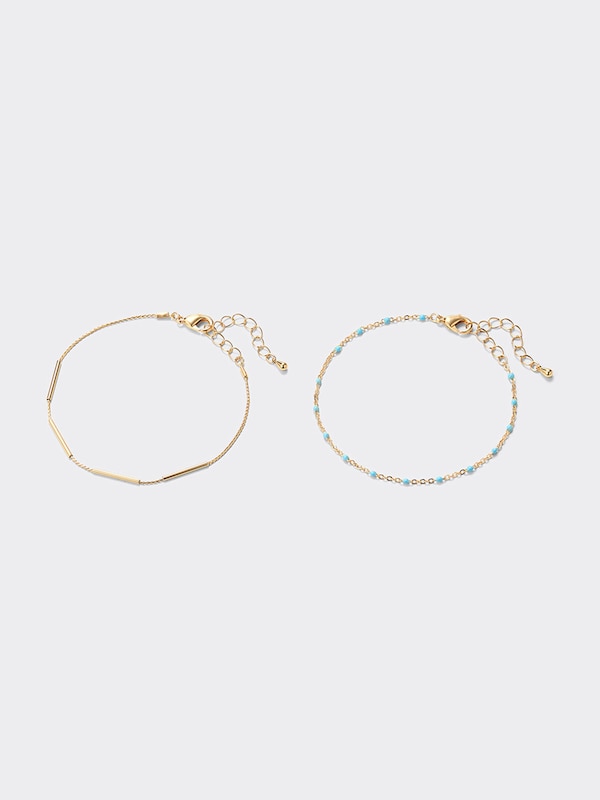 カラー&メタルブレスレット