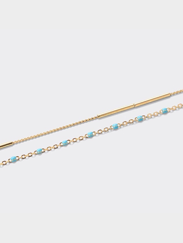 カラー&メタルブレスレット