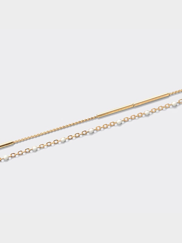 カラー&メタルブレスレット