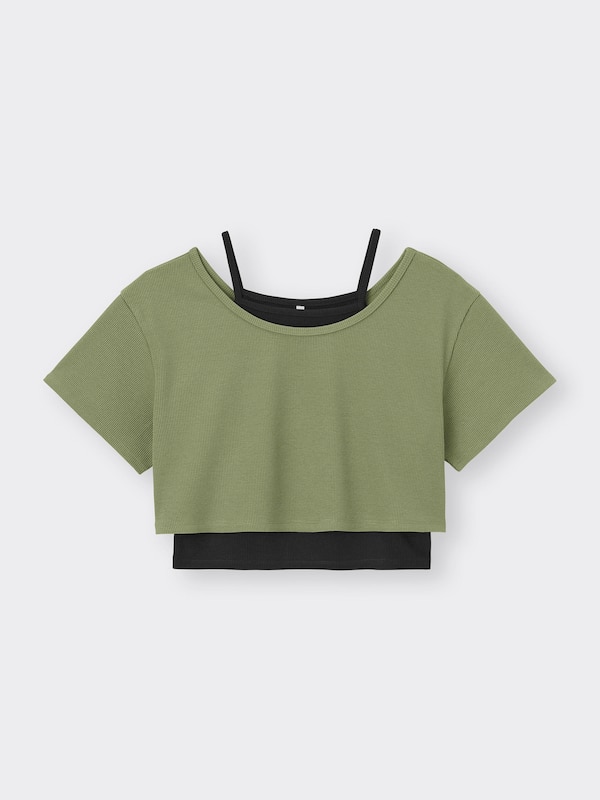 GIRLS2ピースキャミソールレイヤードT JR