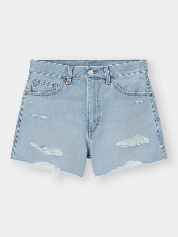 クラッシュデニムショートパンツOSB+OS(米国仕様)