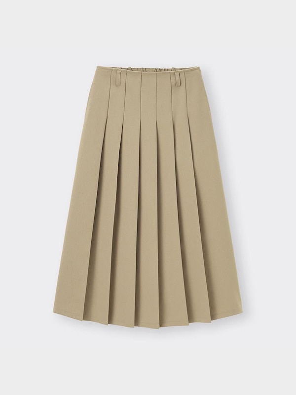 プリーツAラインミディスカートQ+OS(米国仕様)