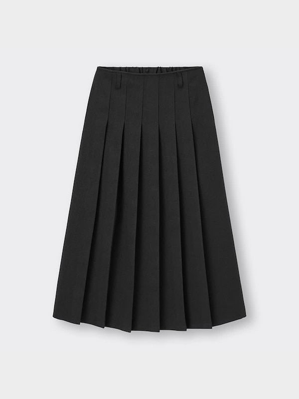 プリーツAラインミディスカートQ+OS(米国仕様)