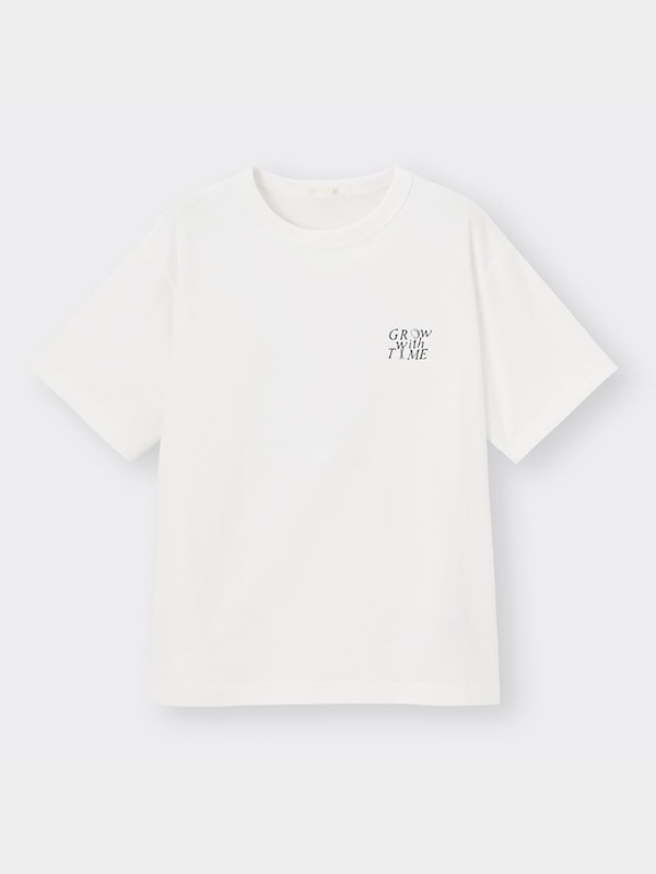 グラフィックT(5分袖)(タイポグラフィ)+OS(米国仕様)