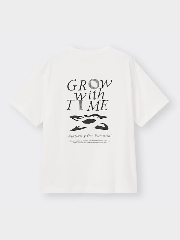 グラフィックT(5分袖)(タイポグラフィ)+OS(米国仕様)