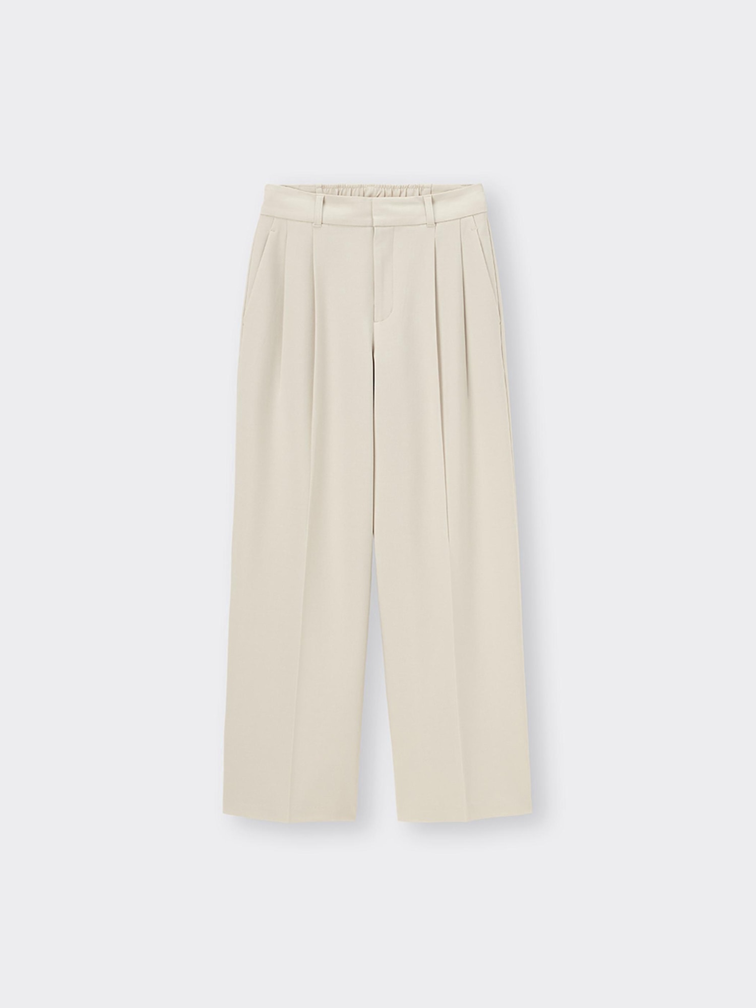 インテリア3点 GU公式 | タックワイドパンツ+OS(米国仕様)