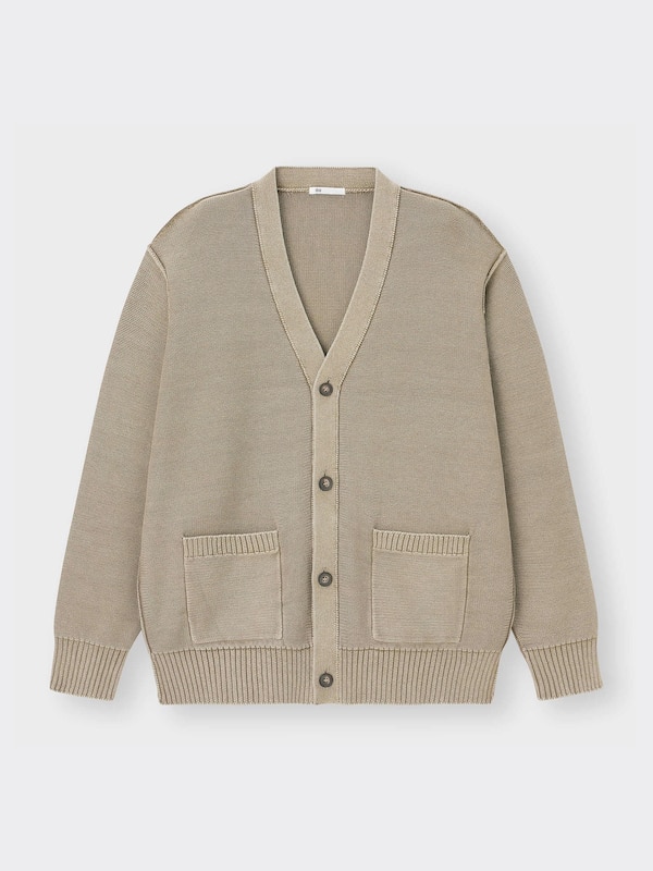 ウォッシュドVネックカーディガン