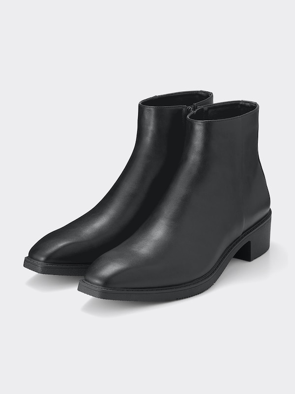 スクエアトゥヒールブーツ+E