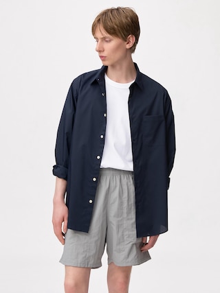 イージーケアブロードシャツ 【メンズ】 【シャツ・ポロシャツ】【GU公式/ジーユー】 【NAVY】 イージーケアブロードシャツ 【メンズ】 【シャツ・ポロシャツ】【GU公式/ジーユー】 【NAVY】