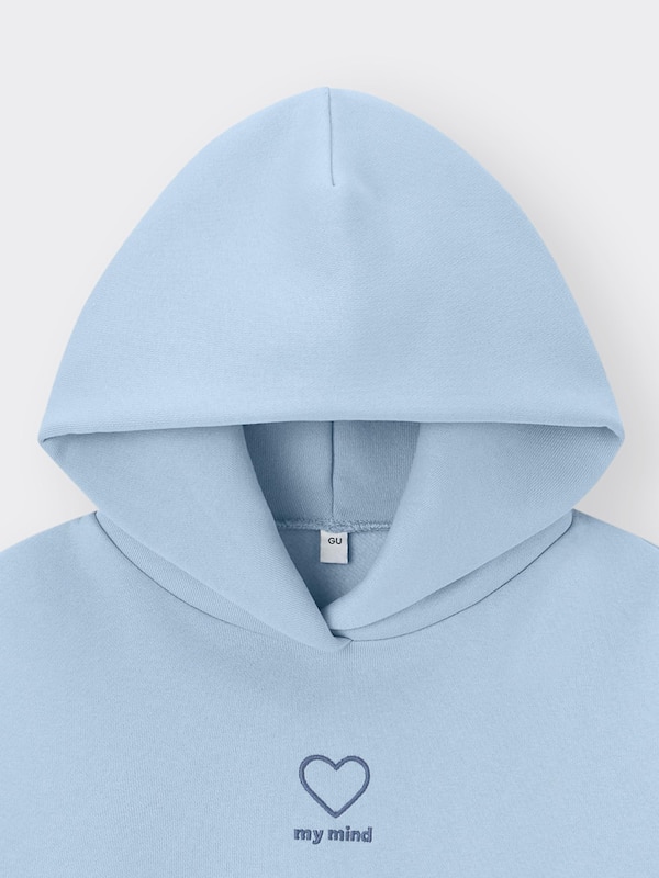 GIRLSヘビーウェイトスウェットクロップドパーカJR