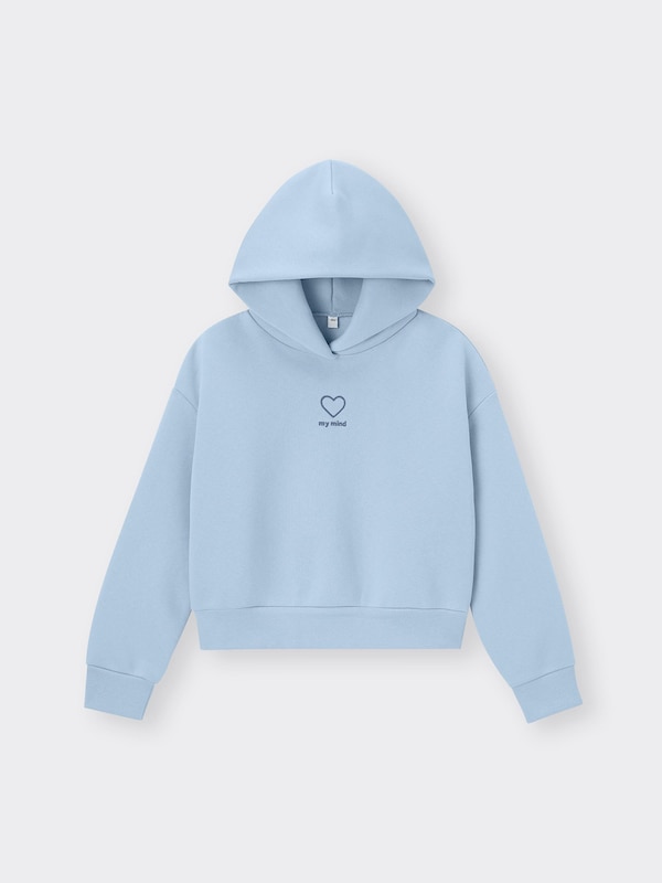 GIRLSヘビーウェイトスウェットクロップドパーカJR