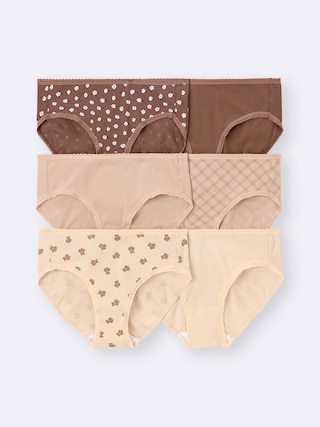 ショーツ6P 【レディース】 【インナー・下着】【GU公式/ジーユー】 【MULTI(PATTERN)5】 ショーツ6P 【レディース】 【インナー・下着】【GU公式/ジーユー】 【MULTI(PATTERN)5】