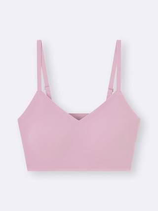 エアリーシームレスブラ(ストラップ)(ノンワイヤー) 【レディース】 【インナー・下着】【GU公式/ジーユー】 【PINK】 エアリーシームレスブラ(ストラップ)(ノンワイヤー) 【レディース】 【インナー・下着】【GU公式/ジーユー】 【PINK】