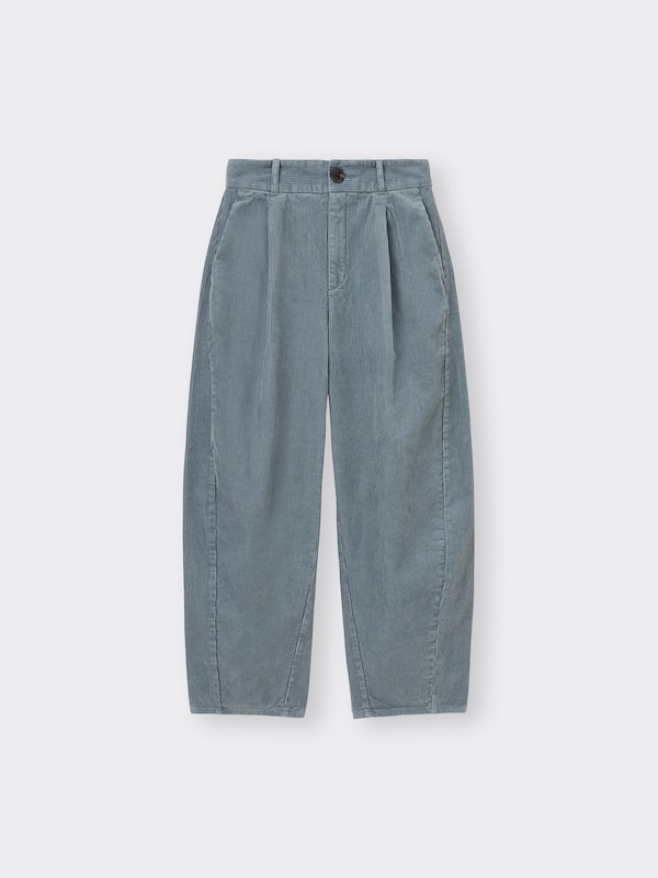 コーデュロイバレルレッグパンツ+EC(丈短め68.0cm)(セットアップ可能)