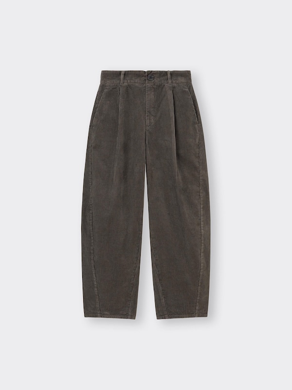 コーデュロイバレルレッグパンツ+EC(丈短め68.0cm)(セットアップ可能)