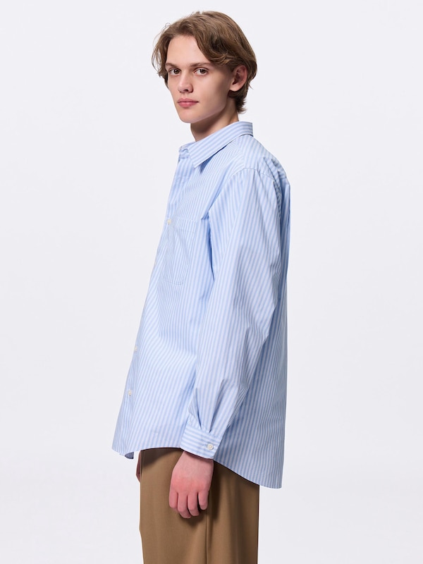 イージーケアブロードシャツ(ストライプ1)