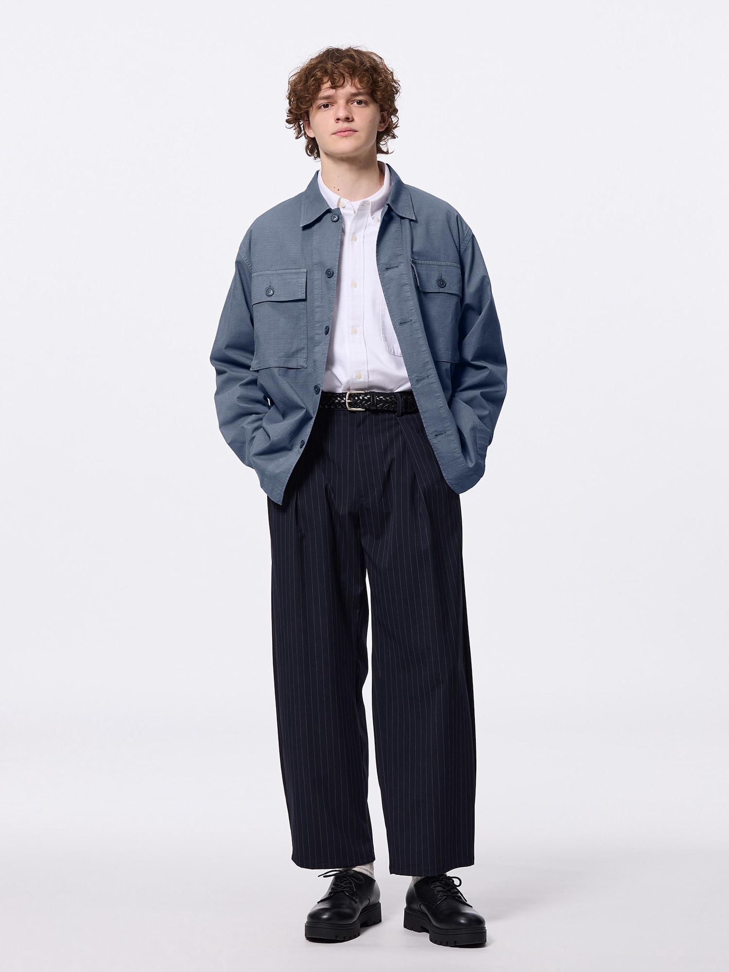 GU公式 | ウォッシュドユーティリティーシャツ