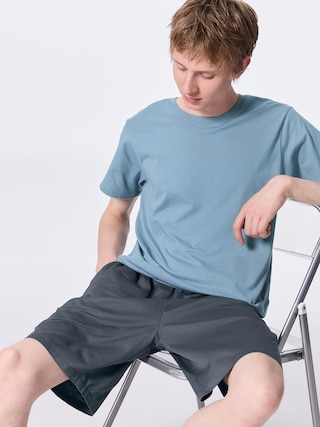 コットンリラックスハーフパンツ 【メンズ】 【パンツ】【GU公式/ジーユー】 【BLUE】 コットンリラックスハーフパンツ 【メンズ】 【パンツ】【GU公式/ジーユー】 【BLUE】