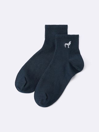 アンクルソックス(刺繍) 【メンズ】 【インナー・下着】【GU公式/ジーユー】 【NAVY】 アンクルソックス(刺繍) 【メンズ】 【インナー・下着】【GU公式/ジーユー】 【NAVY】
