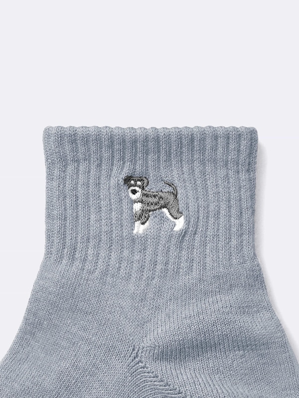 アンクルソックス(刺繍)