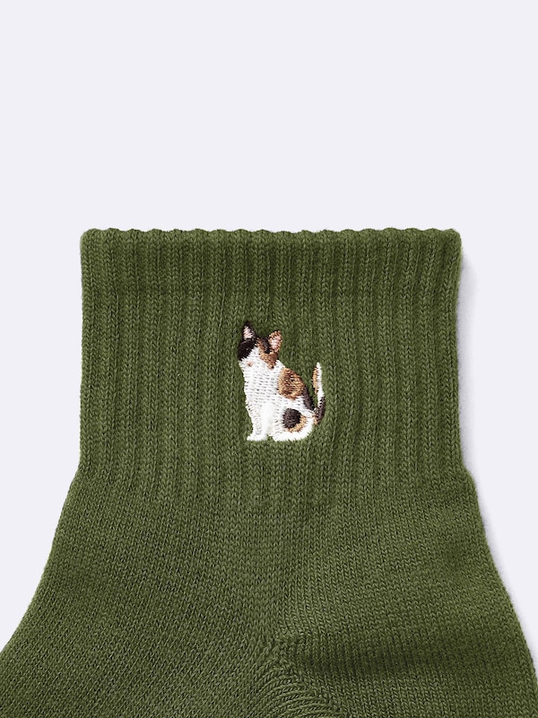 アンクルソックス(刺繍)