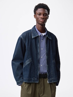 デニムジップアップジャケット