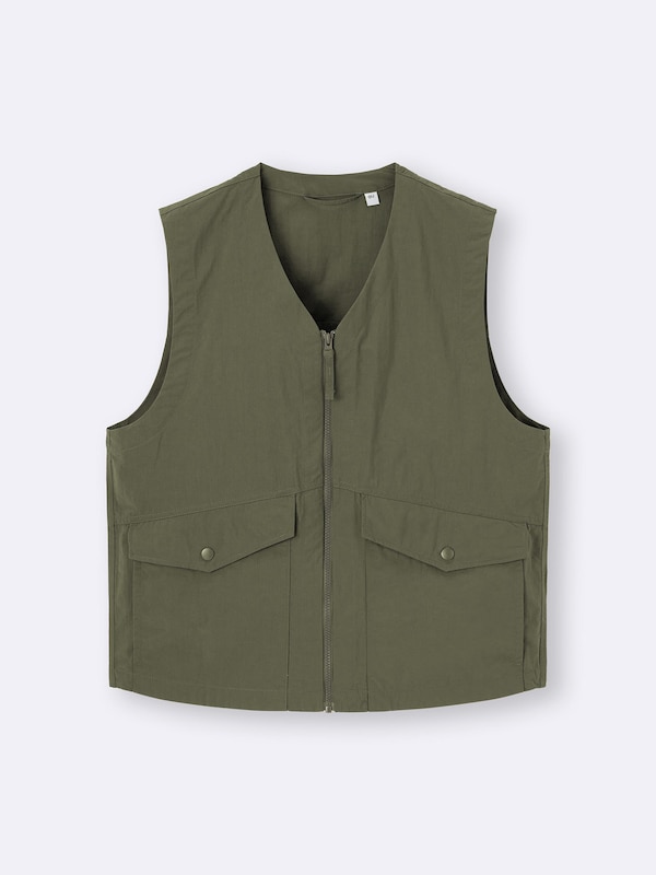 ジップアップベスト