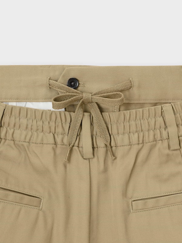 タックワイドハーフパンツ