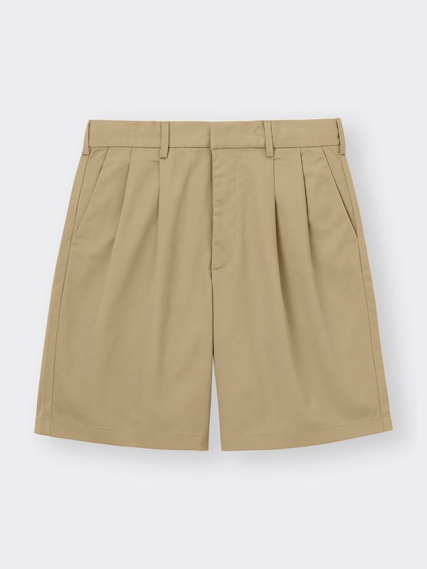 タックワイドハーフパンツ