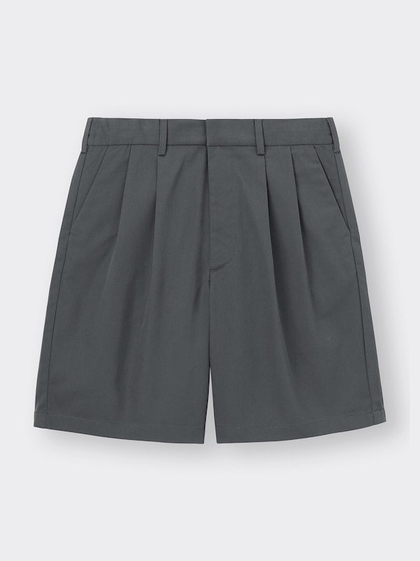 タックワイドハーフパンツ