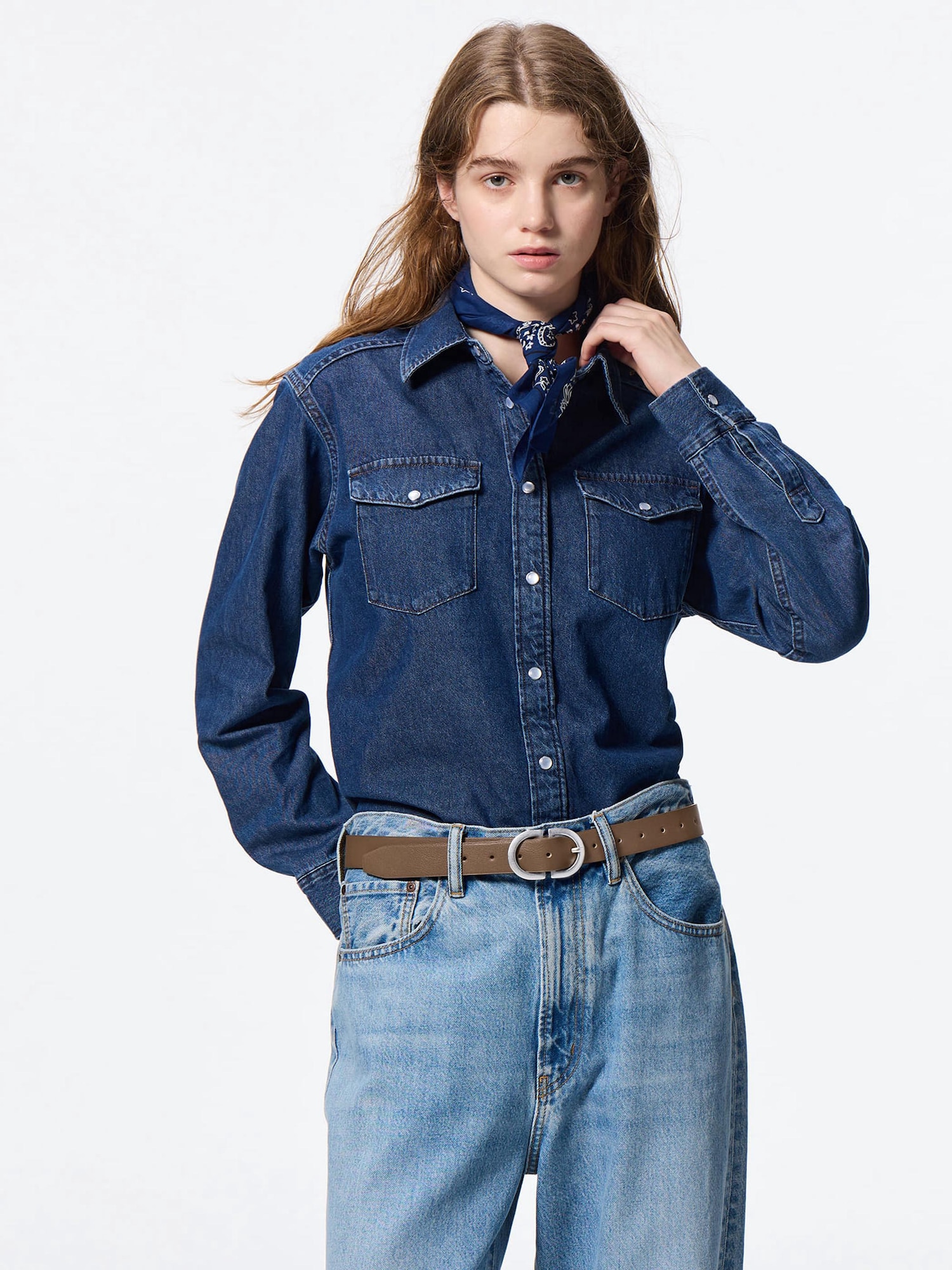 1169【美品】ビューウォーク 1398 ベルト レザー 青 23.5 EEEE 1169【美品】ビューウォーク 1398 ベルト レザー 青 23.5 EEEE